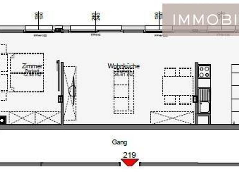 Wohnung zur Miete 870 € 2 Zimmer 63 m² 5. Geschoss frei ab 01.07.2026 Wien 1110