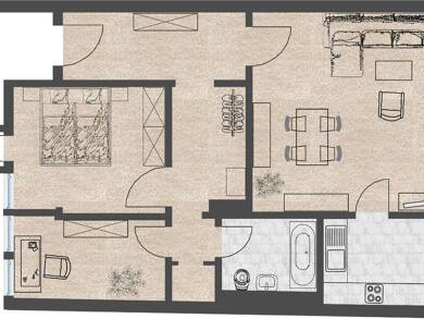Wohnung zur Miete 451 € 2 Zimmer 64,5 m² frei ab 01.10.2025 Oberpörlitz Ilmenau 98693