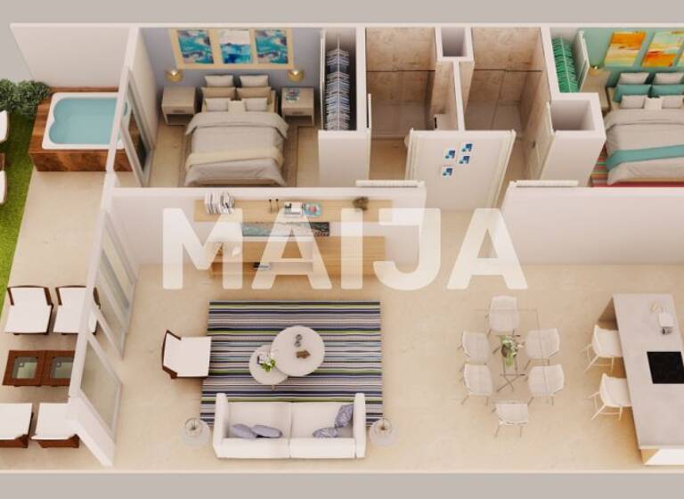 Studio zum Kauf 448.515 € 3 Zimmer 253,7 m² 5. Geschoss 5 star resort style property with beach Punta Cana 23301