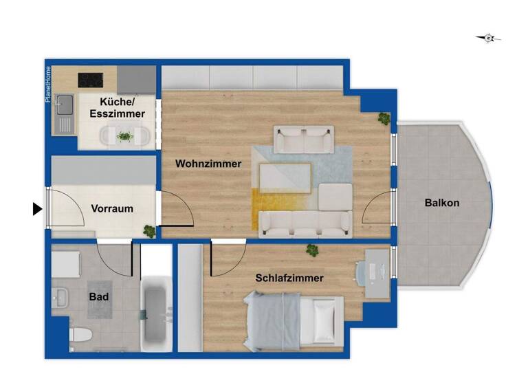 Wohnung zum Kauf provisionsfrei 169.000 € 2 Zimmer 48 m² Rosenthal Berlin 13158