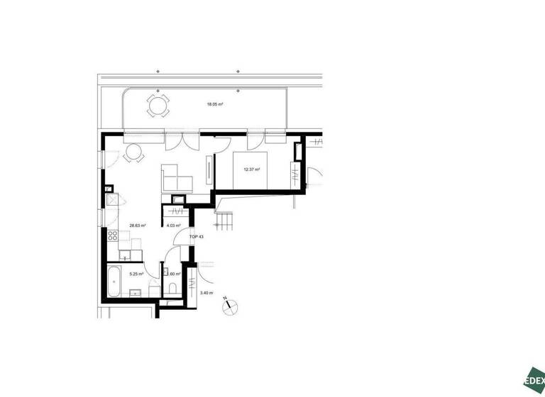 Terrassenwohnung zum Kauf - Erstbezug 359.900 € 2 Zimmer 51,9 m² 5. Geschoss Khekgasse Wien 1230