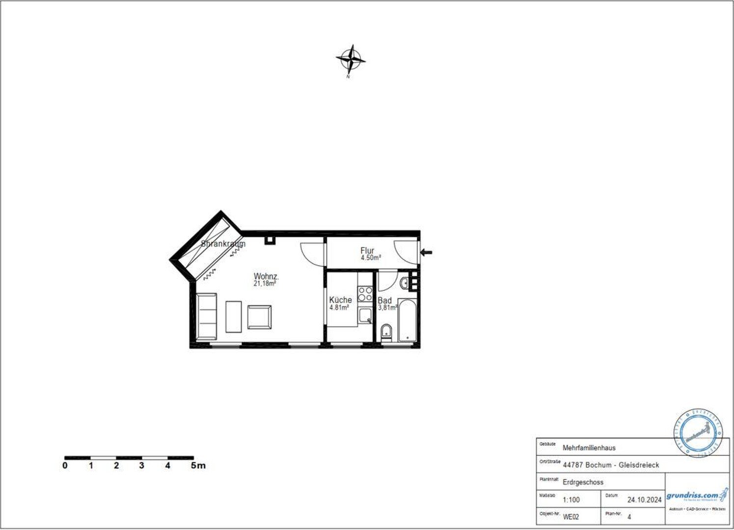 Wohnung zum Kauf provisionsfrei 399.000 € 7 Zimmer 189 m²<br/>Wohnfläche EG<br/>Geschoss Gleisdreieck Bochum - Gleisdreieck 44787