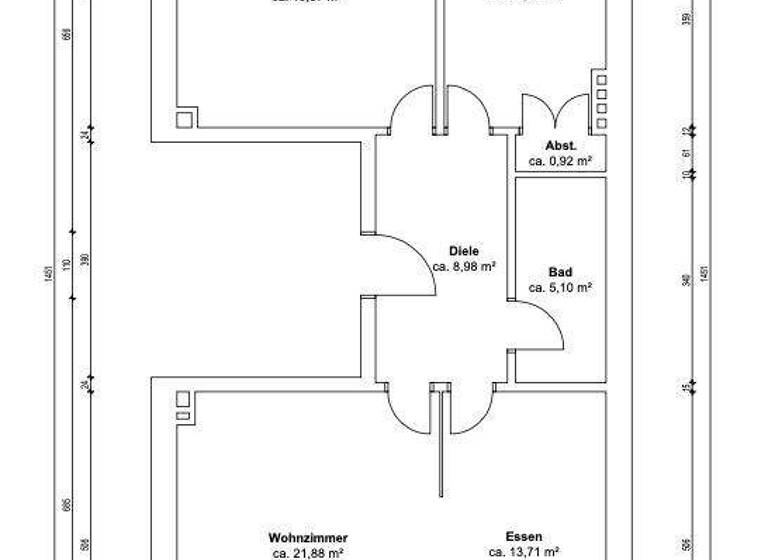 Wohnung zur Miete 1.150 € 3 Zimmer 82,2 m² 2. Geschoss Ostertor Bremen 28203