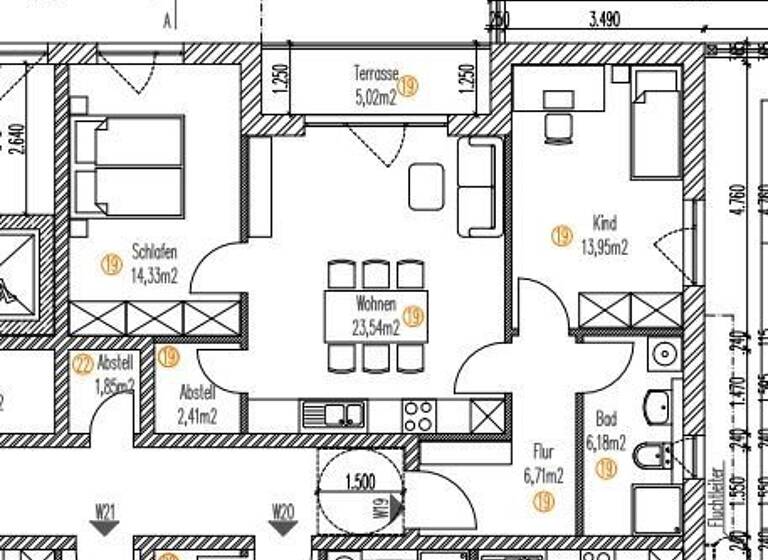 Wohnung zum Kauf provisionsfrei 360.000 € 3 Zimmer 69,6 m²<br/>Wohnfläche Mettenheim-Hart Mettenheim 84562