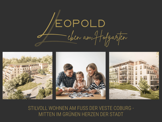 Wohnung zur Miete - Erstbezug 1.380 € 4 Zimmer 97 m² frei ab sofort Leopoldstraße Coburg Coburg 96450