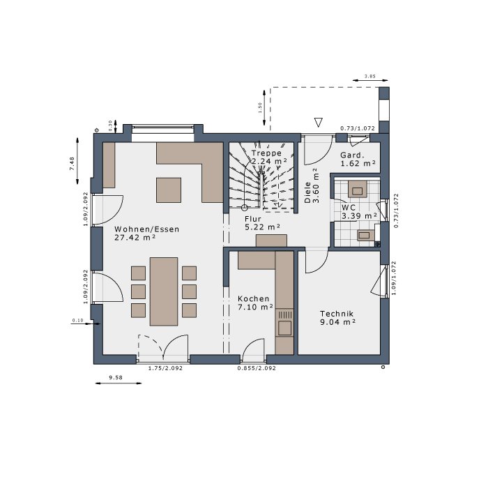 Einfamilienhaus zum Kauf provisionsfrei 730.900 € 4 Zimmer 120 m²<br/>Wohnfläche 510 m²<br/>Grundstück Volksdorf Hamburg 22359