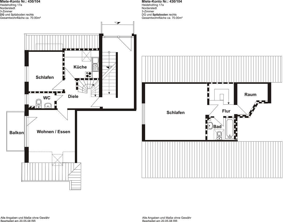 Maisonette zur Miete 825 € 3 Zimmer 70,3 m²<br/>Wohnfläche 1.<br/>Geschoss 01.03.2025<br/>Verfügbarkeit Heidehofring 17a Harksheide Norderstedt 22850