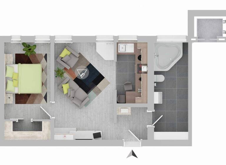 Wohnung zum Kauf 249.000 € 2 Zimmer 48 m² 4. Geschoss West Stuttgart 70178