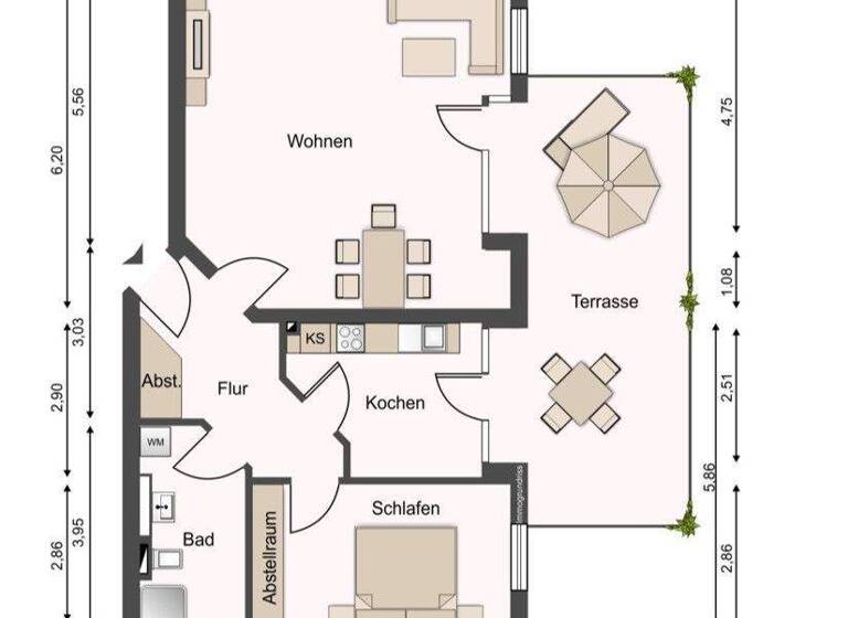 Wohnung zum Kauf 350.000 € 2 Zimmer 87 m² EG Wiekstrasse 14 Travemünde Lübeck 23570