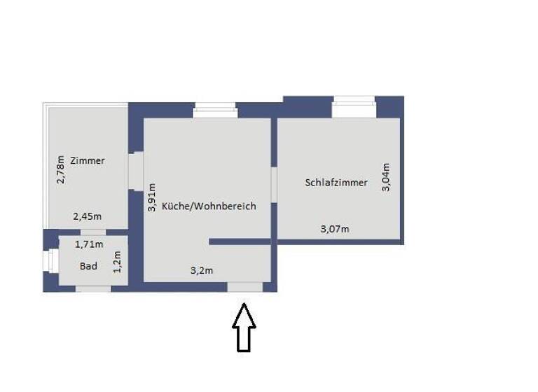 Wohnung zur Miete 190 € 2 Zimmer 31 m² Niederwürschnitz 09399