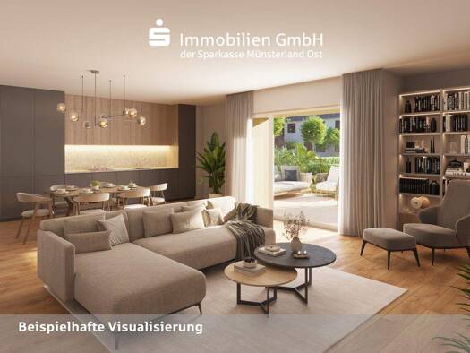 Wohnung zum Kauf - Erstbezug provisionsfrei 465.000 € 2 Zimmer 57 m² EG Mauritz Münster 48145