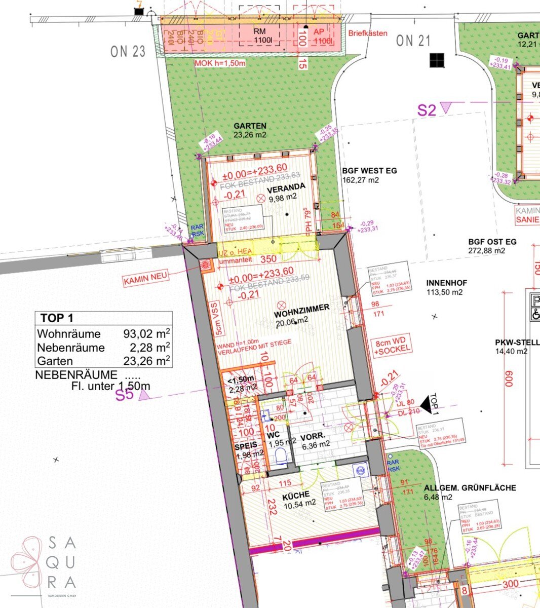 Wohnung zum Kauf 697.000 € 3 Zimmer 109,1 m²<br/>Wohnfläche Baden 2500