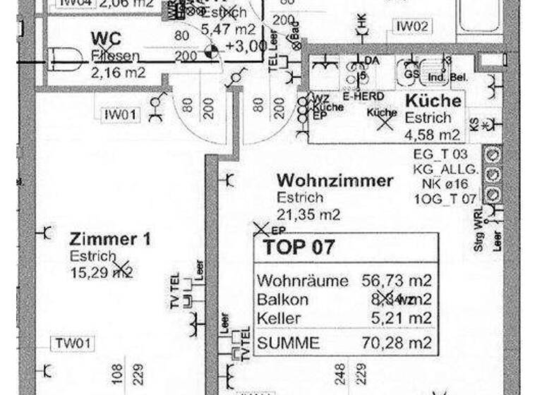 Wohnung zur Miete 640 € 56,7 m² Falkenstein 211/7 Falkenstein bei Poysdorf 2162