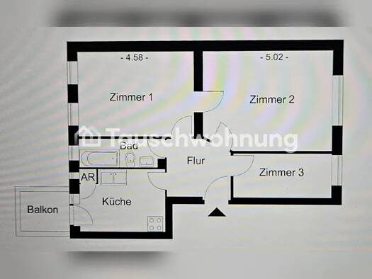 Wohnung zur Miete Tauschwohnung 449 € 3 Zimmer 64 m² 1. Geschoss Pankow Berlin 10439