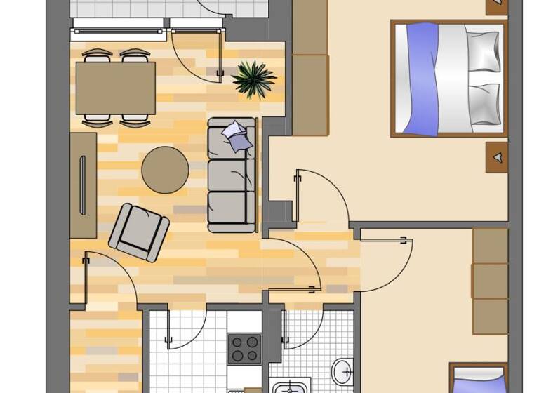 Wohnung zur Miete 369 € 3 Zimmer 58,2 m² EG frei ab 09.04.2026 Kiefernweg 14 Geisweid Siegen 57078