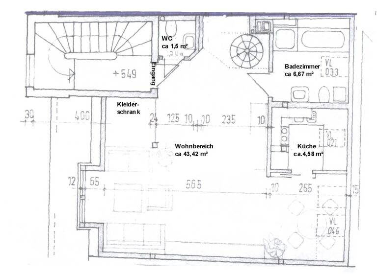 Maisonette zur Miete 800 € 2 Zimmer 80 m² Herzogenaurach 91074