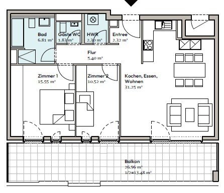 Wohnung zur Miete 2.153 € 3 Zimmer 89,5 m²<br/>Wohnfläche 4.<br/>Geschoss 01.02.2025<br/>Verfügbarkeit Gutleutstraße 293 Gutleutviertel Frankfurt-Gutleutviertel 60327