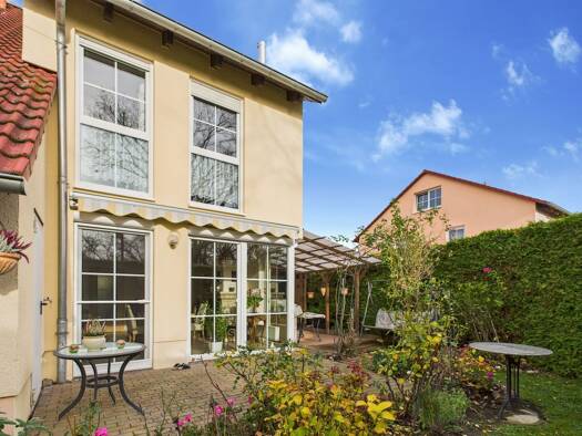 Doppelhaushälfte zum Kauf 597.000 € 5 Zimmer 127 m² 210 m² Grundstück Rosenbogen 15 Markkleeberg 04416