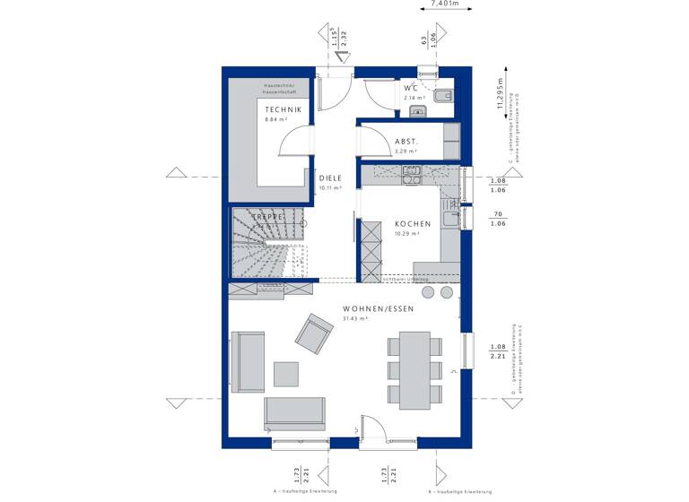 Doppelhaushälfte zum Kauf 430.000 € 4 Zimmer 139 m² 230 m² Grundstück Rheinfelden Rheinfelden (Baden) 79618