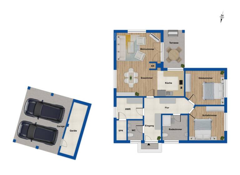 Bungalow zum Kauf 575.000 € 3 Zimmer 102,5 m² 719 m² Grundstück Weiltingen 91744