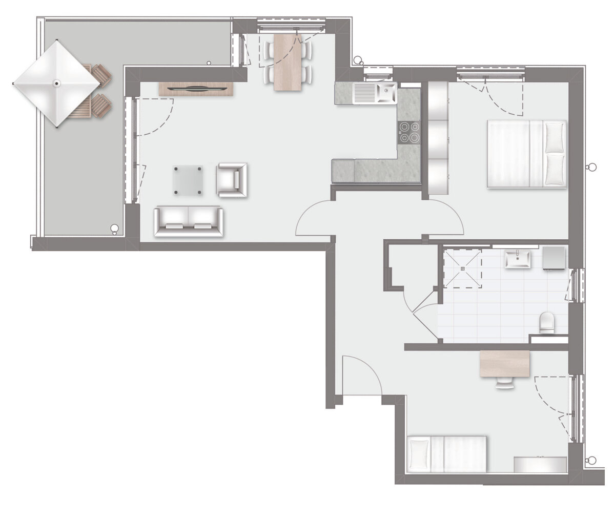 Wohnung zur Miete 1.343 € 3 Zimmer 83,9 m²<br/>Wohnfläche 1.<br/>Geschoss 01.03.2025<br/>Verfügbarkeit Schwabmünchen Schwabmünchen 86830