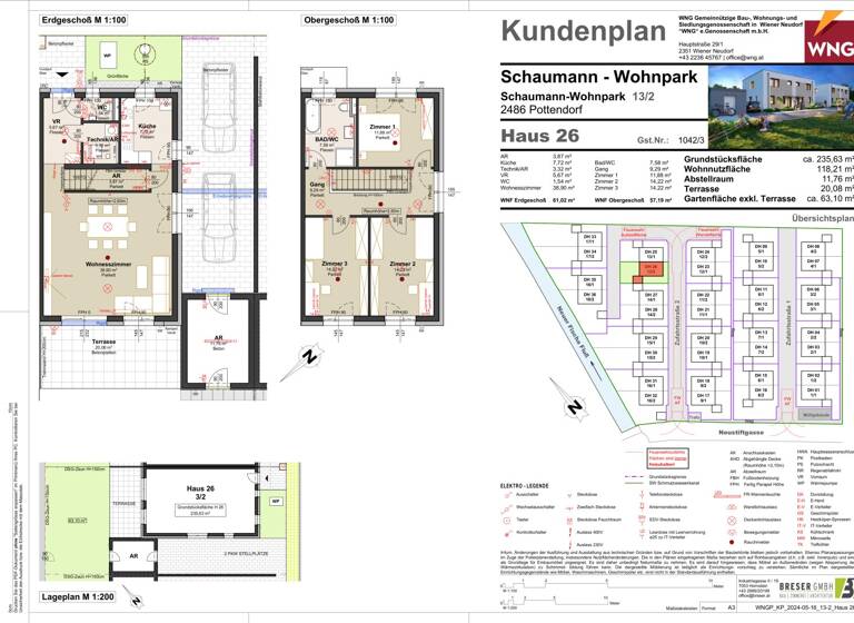 Haus zum Kauf - Erstbezug 536.471 € 4 Zimmer 118,2 m² 258,7 m² Grundstück frei ab sofort Schaumann-Wohnpark 13 Pottendorf 2486