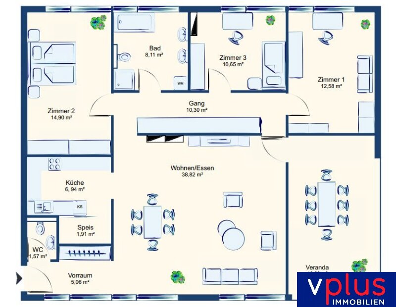 Wohnung zur Miete 1.328 € 4 Zimmer 115 m²<br/>Wohnfläche Maria-Theresien-Straße 6 Lustenau 6890