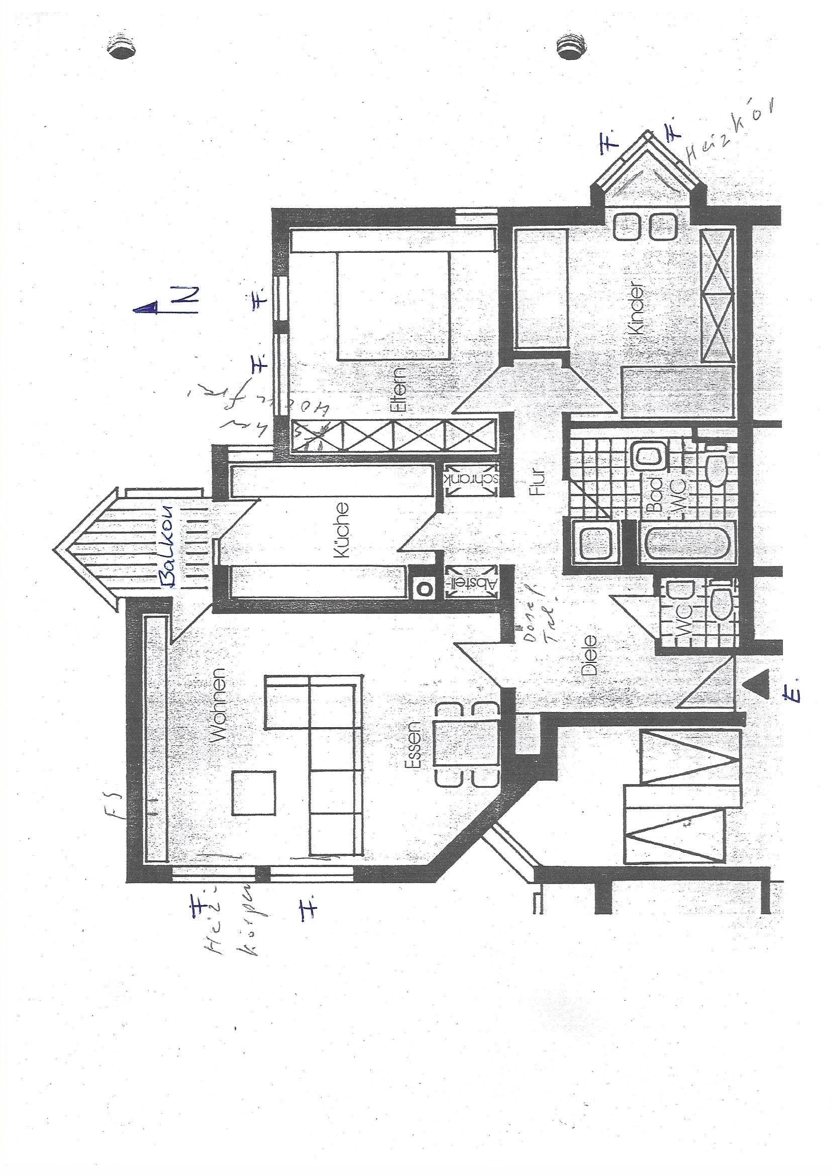 Wohnung zum Kauf 159.900 € 3 Zimmer 89,7 m²<br/>Wohnfläche 3.<br/>Geschoss Annweiler Annweiler 76855