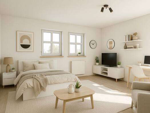 Wohnung zur Miete 800 € 1 Zimmer 33 m² Geschoss EG/3 frei ab sofort Basteistraße 12 Forchheim Forchheim 91301