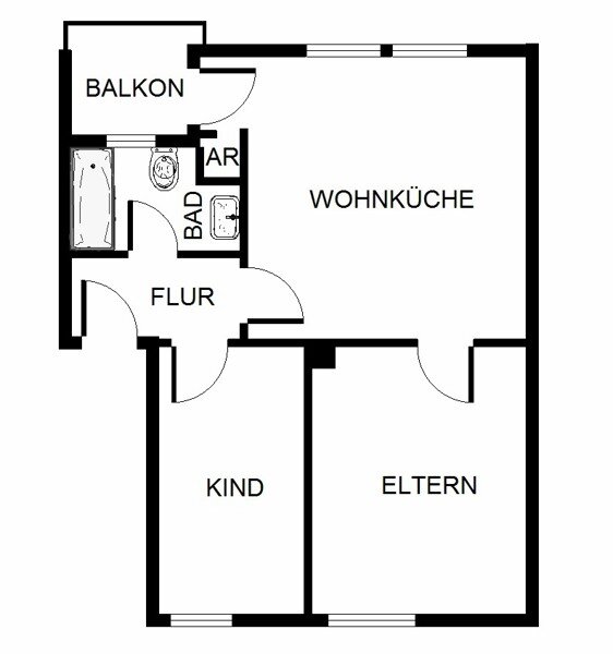 Wohnung zur Miete 426 € 2 Zimmer 50,1 m²<br/>Wohnfläche 2.<br/>Geschoss 23.11.2024<br/>Verfügbarkeit Grimmstr. 27 Heßler Gelsenkirchen 45883