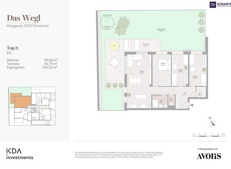 Wohnung zum Kauf - Erstbezug 565.150 € 4 Zimmer 93,1 m² EG frei ab 01.03.2026 Weglgasse Schwechat 2320