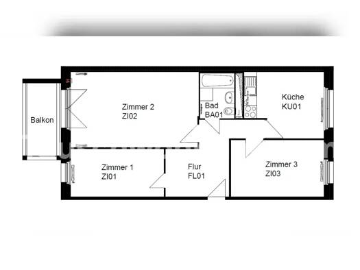 Wohnung zur Miete nur mit Wohnberechtigungsschein Tauschwohnung 490 € 3 Zimmer 69 m² 1. Geschoss Drewitz Potsdam 14480