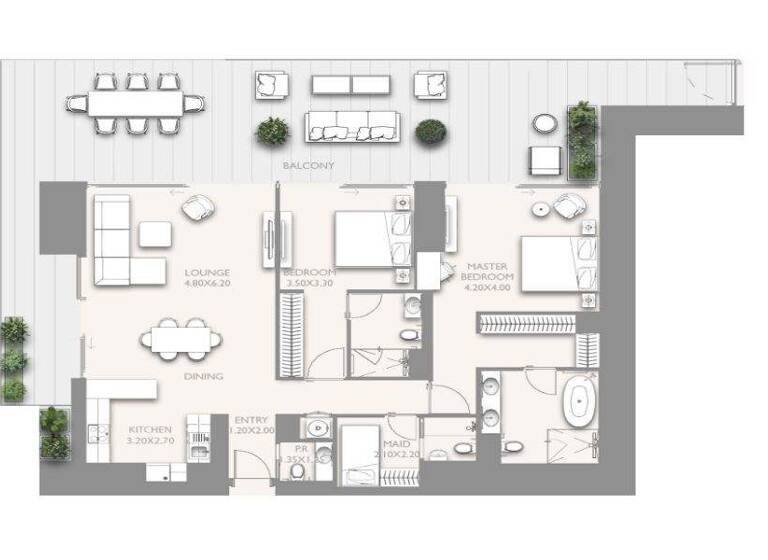 Wohnung zum Kauf - Erstbezug provisionsfrei 1.923.570 € 3 Zimmer 212,6 m² Dubai