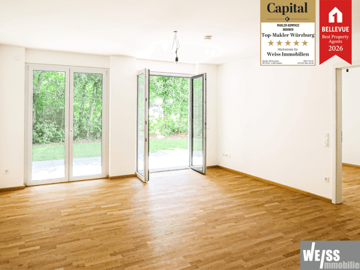 Wohnung zur Miete 1.088 € 2 Zimmer 72,3 m² EG Lehnleitenweg 16 Frauenland Würzburg 97074