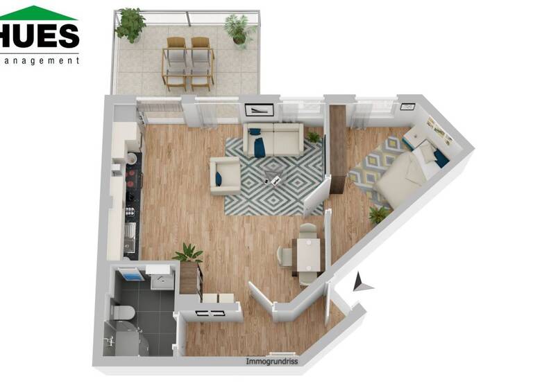 Wohnung zum Kauf 199.000 € 2 Zimmer 51 m² 2. Geschoss Barkhof Bremen 28209