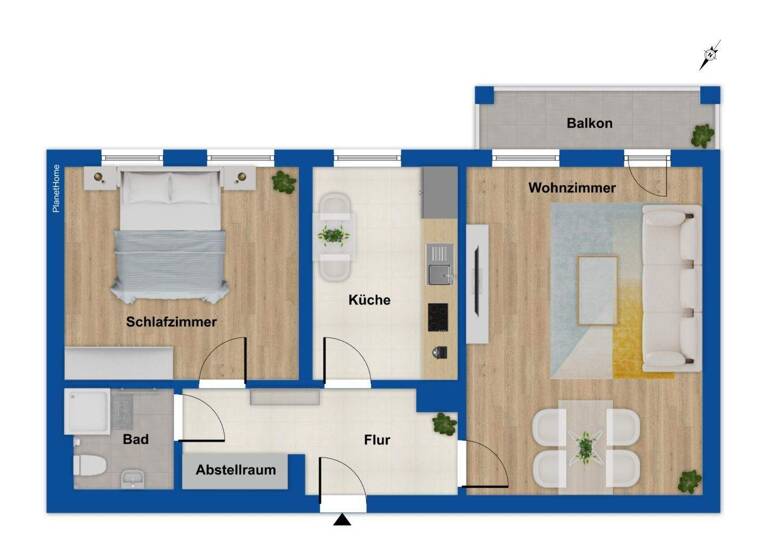 Wohnung zum Kauf 449.000 € 2 Zimmer 65 m² Pankow Berlin 13187
