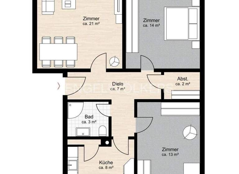 Wohnung zum Kauf 249.000 € 3 Zimmer 70,1 m² Lottbek Ammersbek 22949