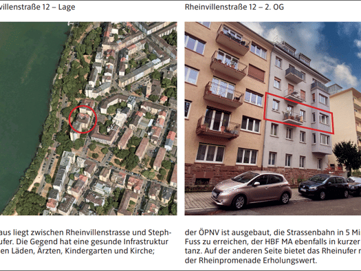 Wohnung zur Miete 1.250 € 3 Zimmer 102 m² Geschoss 2/5 frei ab 01.09.2026 Rheinvillenstraße 12 Lindenhof Lindenhof 68163