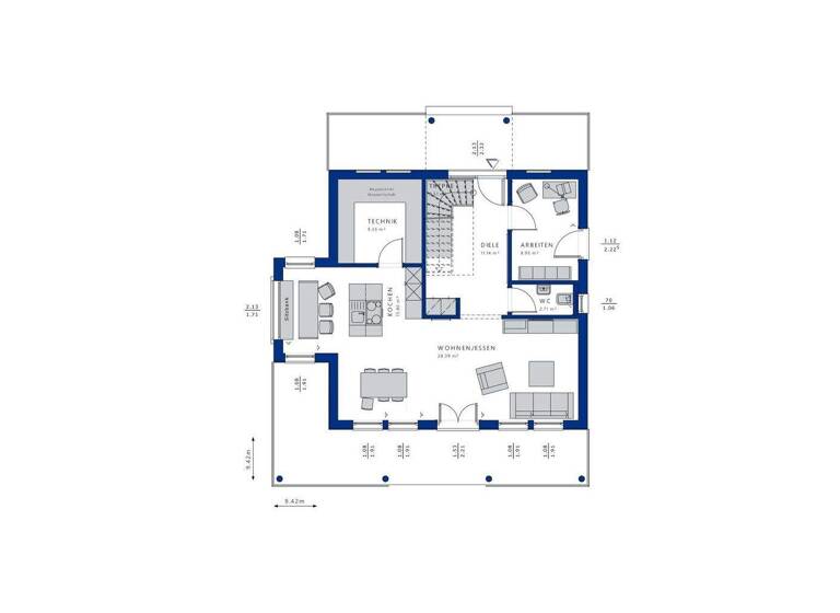 Einfamilienhaus zum Kauf 1.149.470 € 5 Zimmer 155 m² 690 m² Grundstück Volksdorf Hamburg 22359
