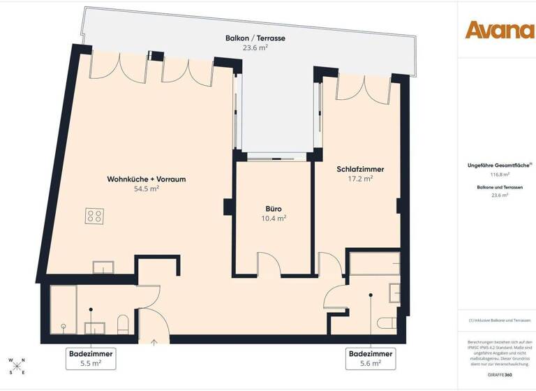 Wohnung zum Kauf 969.000 € 3 Zimmer 93,2 m² 34. Geschoss Wien,Landstraße 1030