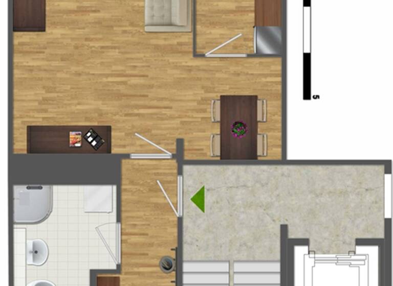 Wohnung zur Miete 393 € 2 Zimmer 65,6 m² 3. Geschoss frei ab 01.08.2026 Zeulsdorfer Straße 9 Lusan Gera 07549