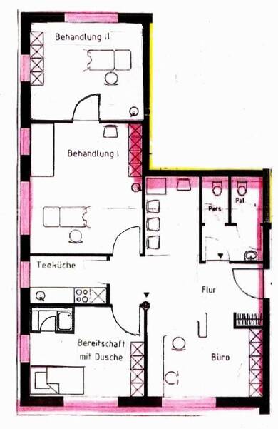 Büro-/Praxisfläche zur Miete provisionsfrei 870 € 4 Zimmer 91 m² Bürofläche Bitterfelder Straße 4 Zörbig Zörbig 06780