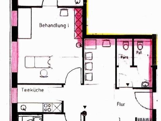 Büro zur Miete provisionsfrei 870 € 4 Zimmer 91 m² Bürofläche Bitterfelder Straße 4 Zörbig Zörbig 06780