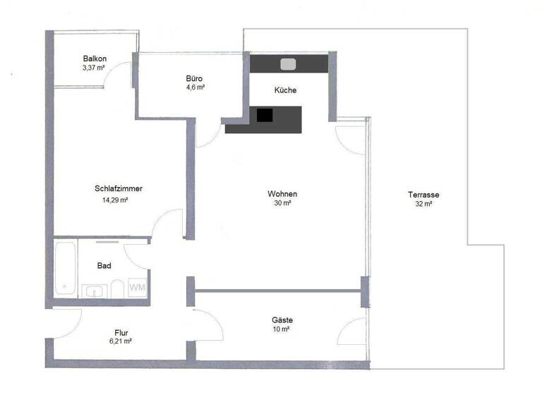 Wohnung zum Kauf provisionsfrei 425.000 € 3,5 Zimmer 90 m² Niendorf Hamburg 22455