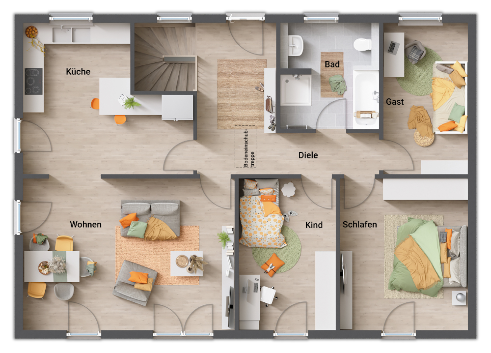 Einfamilienhaus zum Kauf 226.700 € 5 Zimmer 108 m²<br/>Wohnfläche 1.361 m²<br/>Grundstück Zimmern Bad Langensalza 99947