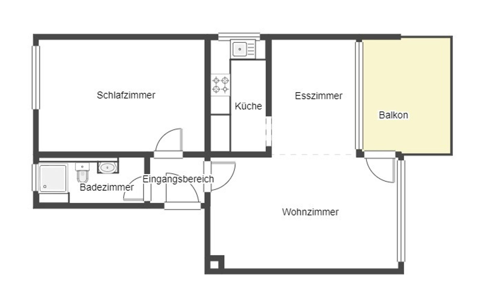 Wohnung zum Kauf 225.000 € 2,5 Zimmer 62,1 m²<br/>Wohnfläche EG<br/>Geschoss Oststadt Heilbronn 74076