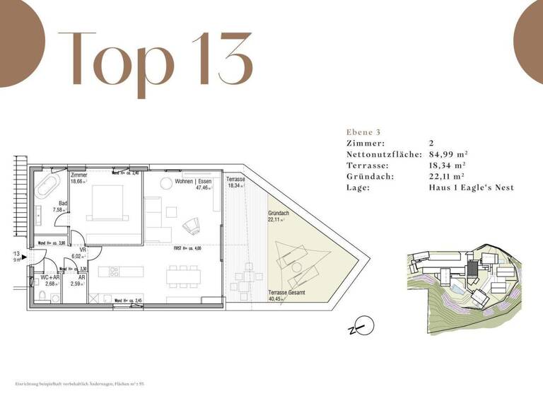 Wohnung zum Kauf - Erstbezug 750.000 € 2 Zimmer 85 m² 2. Geschoss Tibitsch St. Martin am Techelsberg 9212