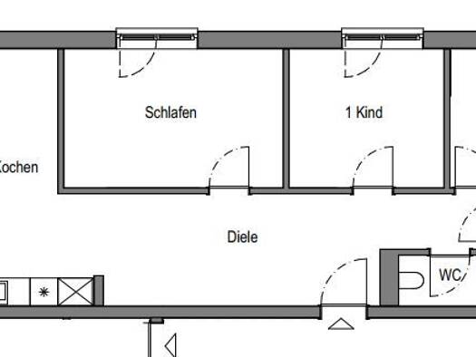 Wohnung zur Miete nur mit Wohnberechtigungsschein 1.109 € 4 Zimmer 103,7 m² 1. Geschoss Bauhofstraße 2 Röttenbach 91341