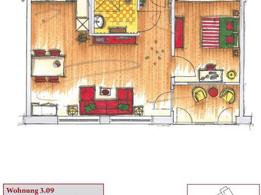 Wohnung zur Miete 1.010 € 2 Zimmer 59,3 m² Geschoss 3/3 frei ab 01.11.2026 Freisinger Straße 47 Dachau 85221