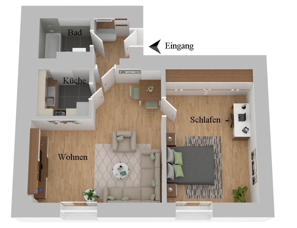 Wohnung zur Miete 431 € 2 Zimmer 49,6 m²<br/>Wohnfläche 3.<br/>Geschoss 01.12.2024<br/>Verfügbarkeit Johannstadt-Nord (Th.-Müntzer-Pl.) Dresden 01307